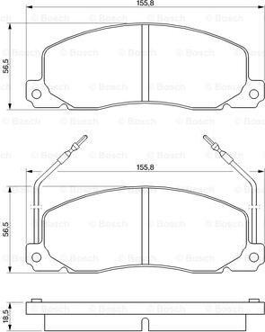 BOSCH 0 986 460 946 - Brake Pad Set, disc brake onlydrive.pro