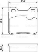 BOSCH 0 986 460 955 - Brake Pad Set, disc brake onlydrive.pro