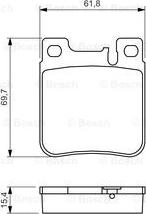 BOSCH 0 986 460 965 - Stabdžių trinkelių rinkinys, diskinis stabdys onlydrive.pro