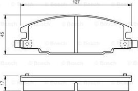 BOSCH 0 986 460 960 - Brake Pad Set, disc brake onlydrive.pro