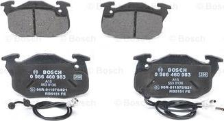 BOSCH 0 986 460 983 - Piduriklotsi komplekt,ketaspidur onlydrive.pro