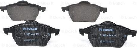 BOSCH 0 986 460 937 - Brake Pad Set, disc brake onlydrive.pro