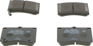 BOSCH 0 986 460 974 - Brake Pad Set, disc brake onlydrive.pro