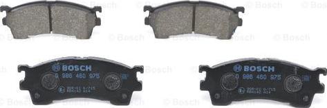 BOSCH 0 986 460 975 - Brake Pad Set, disc brake onlydrive.pro