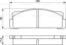 BOSCH 0 986 460 736 - Brake Pad Set, disc brake onlydrive.pro