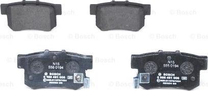 BOSCH 0 986 461 006 - Piduriklotsi komplekt,ketaspidur onlydrive.pro