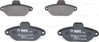 BOSCH 0 986 461 119 - Piduriklotsi komplekt,ketaspidur onlydrive.pro