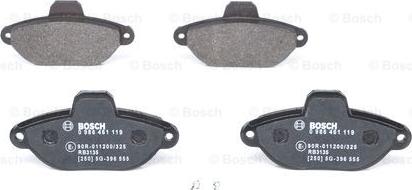 BOSCH 0 986 461 119 - Brake Pad Set, disc brake onlydrive.pro