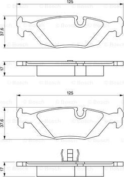 BOSCH 0 986 461 111 - Brake Pad Set, disc brake onlydrive.pro