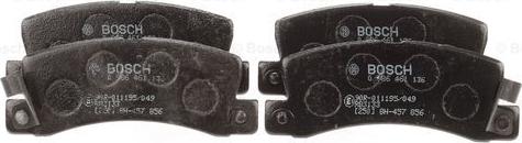 BOSCH 0 986 461 136 - Brake Pad Set, disc brake onlydrive.pro