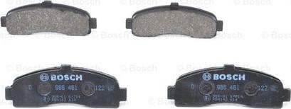 BOSCH 0 986 461 122 - Тормозные колодки, дисковые, комплект onlydrive.pro