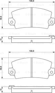 BOSCH 0 986 461 396 - Brake Pad Set, disc brake onlydrive.pro