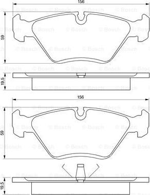 BOSCH 0 986 461 752 - Brake Pad Set, disc brake onlydrive.pro