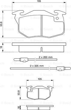 BOSCH 0 986 461 763 - Brake Pad Set, disc brake onlydrive.pro