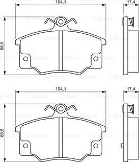 BOSCH 0 986 468 380 - Piduriklotsi komplekt,ketaspidur onlydrive.pro