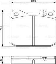 BOSCH 0 986 463 921 - Тормозные колодки, дисковые, комплект onlydrive.pro