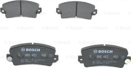 BOSCH 0 986 463 490 - Stabdžių trinkelių rinkinys, diskinis stabdys onlydrive.pro