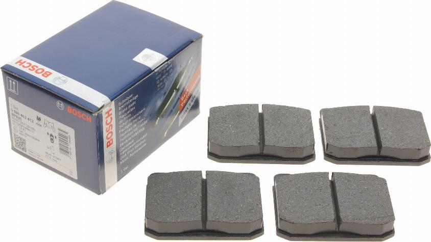 BOSCH 0 986 463 412 - Brake Pad Set, disc brake onlydrive.pro