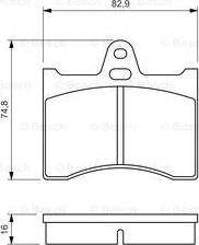 BOSCH 0 986 463 890 - Brake Pad Set, disc brake onlydrive.pro