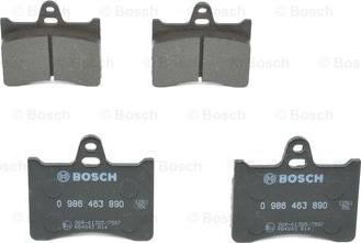 BOSCH 0 986 463 890 - Brake Pad Set, disc brake onlydrive.pro