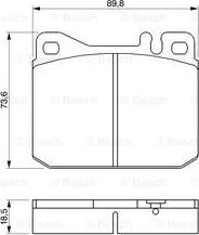 BOSCH 0 986 462 803 - Brake Pad Set, disc brake onlydrive.pro