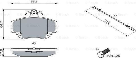 BOSCH 0 986 467 720 - Brake Pad Set, disc brake onlydrive.pro