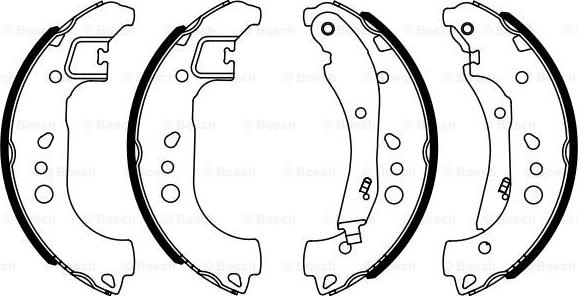 BOSCH 0 986 487 959 - Brake Shoe Set onlydrive.pro