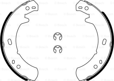 BOSCH 0 986 487 914 - Brake Shoe Set, parking brake onlydrive.pro