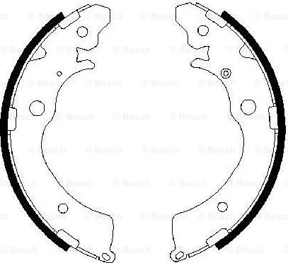 BOSCH 0 986 487 440 - Brake Shoe Set onlydrive.pro