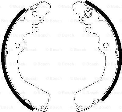 BOSCH 0 986 487 451 - Brake Shoe Set onlydrive.pro