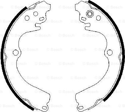 BOSCH 0 986 487 463 - Brake Shoe Set onlydrive.pro