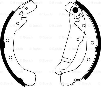 BOSCH 0 986 487 554 - Brake Shoe Set onlydrive.pro