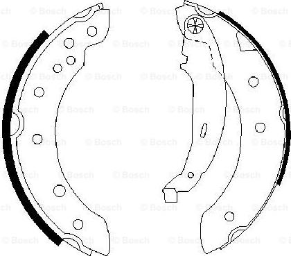 BOSCH 0 986 487 585 - Brake Shoe Set onlydrive.pro