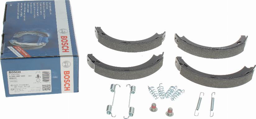 BOSCH 0 986 487 582 - Brake Shoe Set, parking brake onlydrive.pro