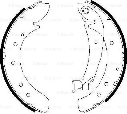 BOSCH 0 986 487 522 - Brake Shoe Set onlydrive.pro