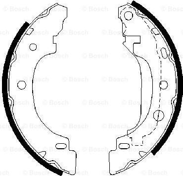 BOSCH 0 986 487 570 - Piduriklotside komplekt onlydrive.pro