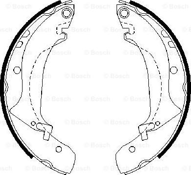 BOSCH 0 986 487 642 - Brake Shoe Set onlydrive.pro