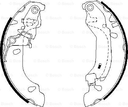 BOSCH 0 986 487 669 - Brake Shoe Set onlydrive.pro