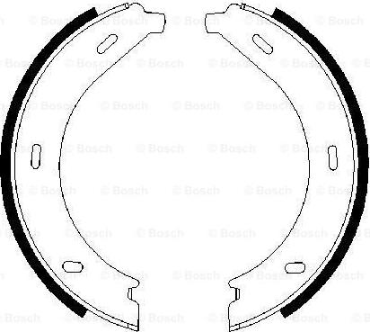 BOSCH 0 986 487 605 - Brake Shoe Set, parking brake onlydrive.pro