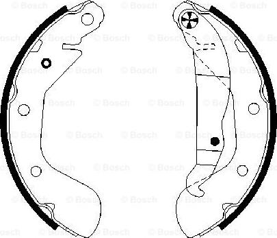 BOSCH 0 986 487 614 - Brake Shoe Set onlydrive.pro