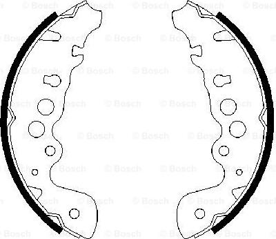 BOSCH 0 986 487 616 - Brake Shoe Set onlydrive.pro