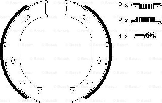 BOSCH 0 986 487 610 - Bremžu loku kompl., Stāvbremze onlydrive.pro