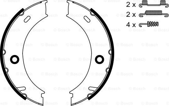 BOSCH 0 986 487 611 - Piduriklotside komplekt,seisupidur onlydrive.pro