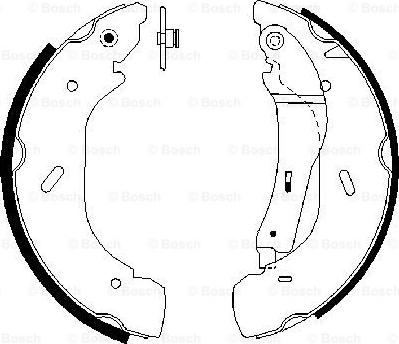 BOSCH 0 986 487 612 - Piduriklotside komplekt onlydrive.pro