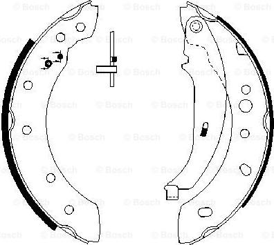 BOSCH 0 986 487 672 - Brake Shoe Set onlydrive.pro