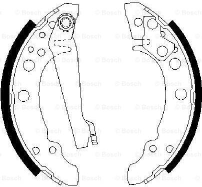 BOSCH 0 986 487 002 - Brake Shoe Set onlydrive.pro