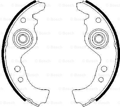 BOSCH 0 986 487 030 - Brake Shoe Set onlydrive.pro