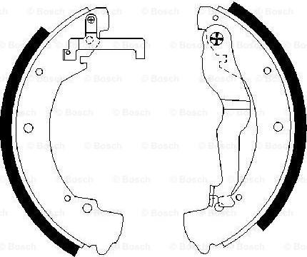 BOSCH 0 986 487 312 - Brake Shoe Set onlydrive.pro