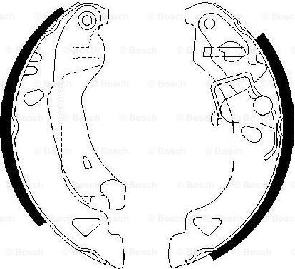 BOSCH 0 986 487 317 - Brake Shoe Set onlydrive.pro