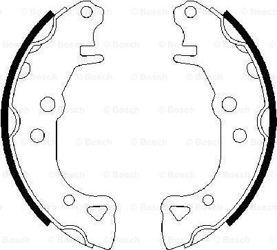 BOSCH 0 986 487 252 - Brake Shoe Set onlydrive.pro